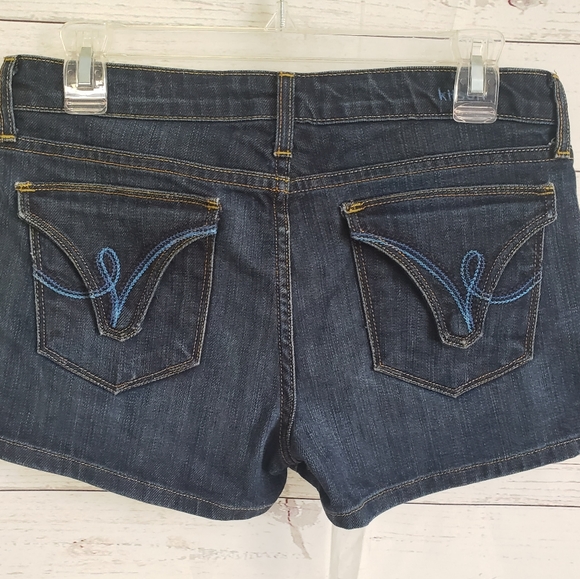 Kitson dark denim shorts "Dare me" size 27 - Picture 3 of 7